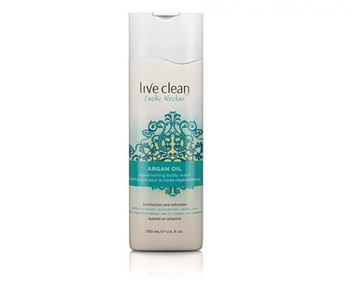Live Clean Exotic Nectar Argan Oil Replenishing Body Wash